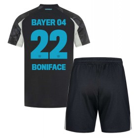 Dětské fotbalový komplet Bayer Leverkusen Victor Boniface #22 Tretí košile 2024-25 Krátkým Rukávem